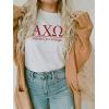 Alpha Chi Omega Heavyweight T-Shirt(White)