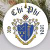 Chi Phi Round Christmas Shield Ornament