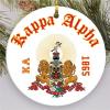 Kappa Alpha Round Christmas Shield Ornament