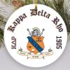 Kappa Delta Rho Round Christmas Shield Ornament