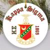 Kappa Sigma Round Christmas Shield Ornament