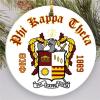 Phi Kappa Theta Round Christmas Shield Ornament