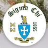 Sigma Chi Round Christmas Shield Ornament