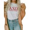 Alpha Chi Omega Heavyweight T-Shirt(White)