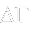 Delta Gamma Greek Letter Window Sticker Decal