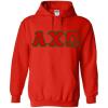 Greekgear Alpha Chi Omega Lettered Hooded(Red)