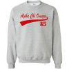 Greekgear Alpha Chi Omega Tail Crewneck Sweatshirt(Light Grey)
