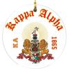 Kappa Alpha Round Christmas Shield Ornament