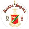 Kappa Sigma Round Christmas Shield Ornament
