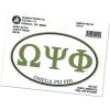 Omega Psi Phi Euro Decal Oval Sticker