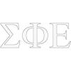 Sigma Phi Epsilon SigEp Greek Letter Window Sticker Decal