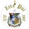Zeta Psi Round Christmas Shield Ornament