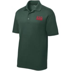 Alpha Chi Omega Greek Letter Polo’s(Green)