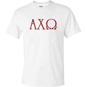 Alpha Chi Omega University Greek T-Shirts(White)