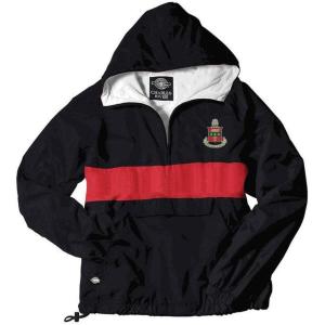 Greekgear Alpha Chi Omega Anorak(Black/Red)