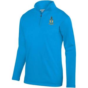Greekgear Alpha Tau Omega ATO World Famous Crest Wicking Fleece Pullover(Columbia Blue)