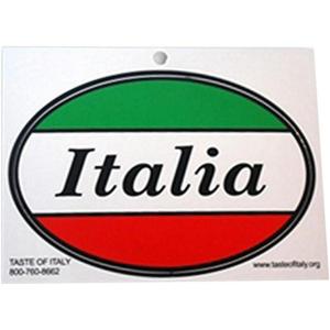 Italia Oval Decal Sticker