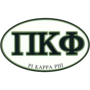 Pi Kappa Phi PI PHI Euro Decal Oval Sticker