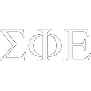 Sigma Phi Epsilon SigEp Greek Letter Window Sticker Decal