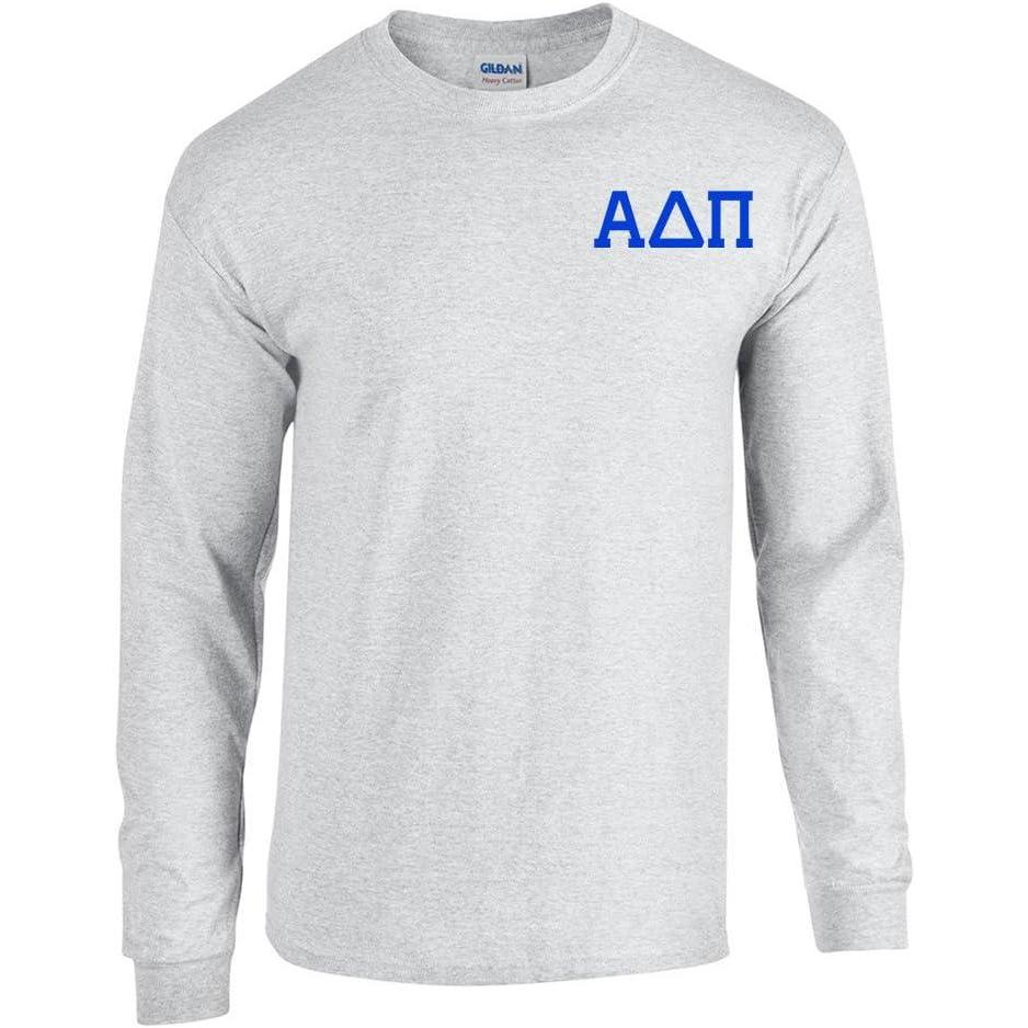 imageAlpha Delta Pi World Famous Crest Long Sleeve TShirtLight Grey