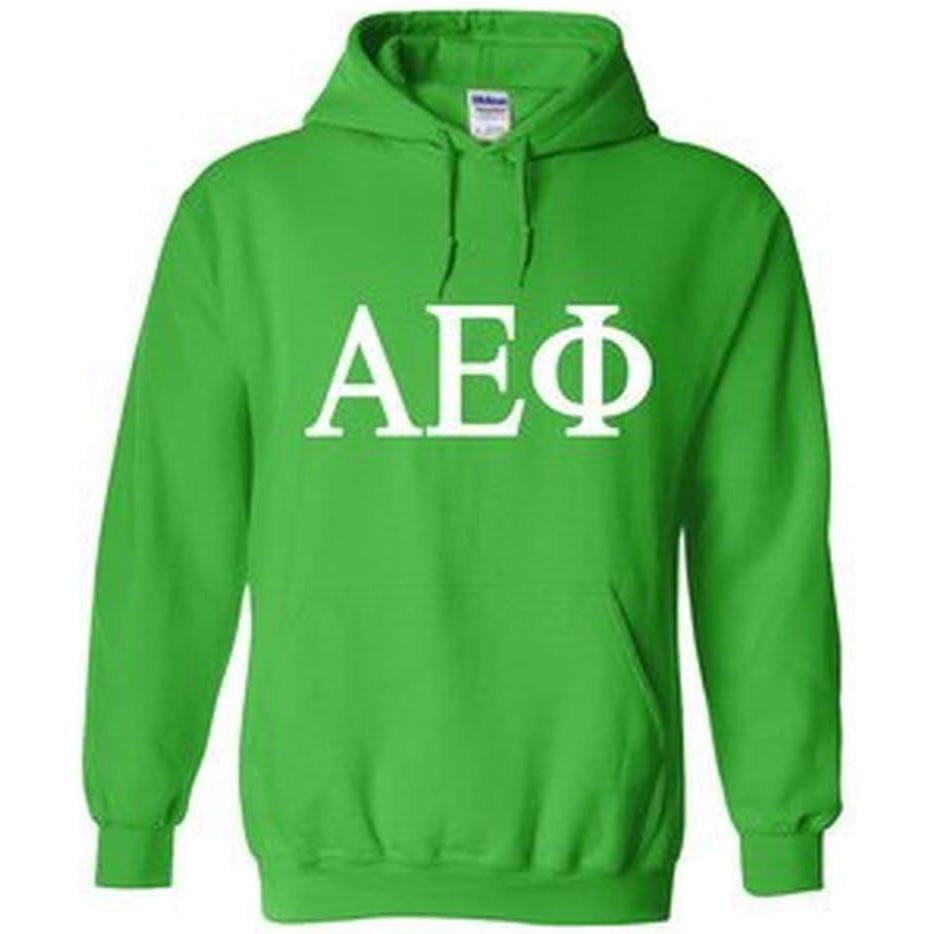 imageAlpha Epsilon Phi World Famous Greek Hoodie Kelly Green with White ImprintKelly Green