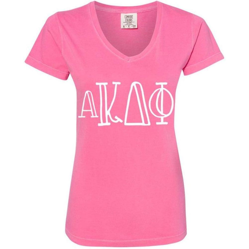 imageAlpha Kappa Delta Phi VNeck TShirtCrunchberry