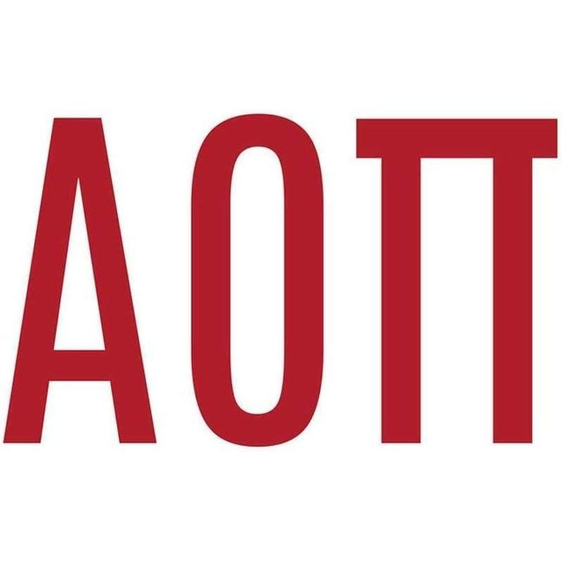 imageAlpha Omicron Pi AOII Big Greek Letter Window Sticker Decal 4 Inches RedRed