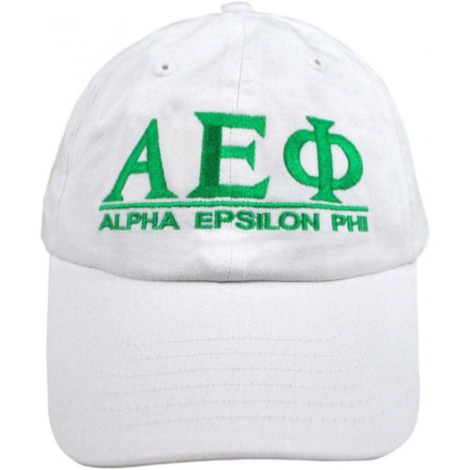 imageGreekgear Alpha Epsilon Phi World Famous Line HatWhite