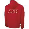 Greekgear Alpha Omicron Pi AOII Tackle Twill Lettered Pack N Go Pullover(Red)
