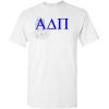 Alpha Delta Pi Greek Crest T-Shirt(Light Grey)