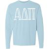 Alpha Delta Pi Greek Long Sleeve T-Shirt(Chambray)