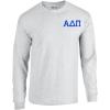 Alpha Delta Pi World Famous Crest Long Sleeve T-Shirt(Light Grey)