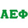 Alpha Epsilon Phi Big Greek Letter Window Sticker Decal 4 Inches Kelly Green(Kelly Green)