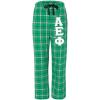 Alpha Epsilon Phi Pajamas Flannel Plaid Pant(Kelly Green)