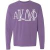 Alpha Kappa Delta Phi Greek Long Sleeve T-Shirt(Violet)