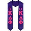Alpha Kappa Delta Phi Sorority Greek Lettered Graduation Sash Stole(Purple)