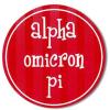 Alpha Omicron Pi AOII Bumper Stickers 4″ Round