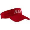 Alpha Omicron Pi AOII Greek Letter Visor(Red W/White Thread Color)