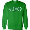 Greekgear Alpha Epsilon Phi Lettered Crewneck(Irish Green)