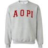 Greekgear Alpha Omicron Pi AOII Nickname College Crew(Light Grey)