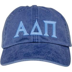 Alpha Delta PI Lettered Premium Pastel Hat(Midnight Navy)