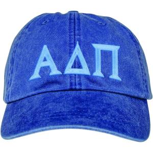 Alpha Delta PI Lettered Premium Pastel Hat(Royal Blue)