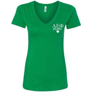 Alpha Epsilon Phi Mom Ideal V-Neck(Kelly Green)