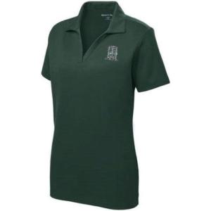 Greekgear Alpha Epsilon Phi Emblem Polo(Dark Forest Green)