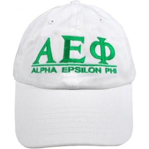 Greekgear Alpha Epsilon Phi World Famous Line Hat(White)