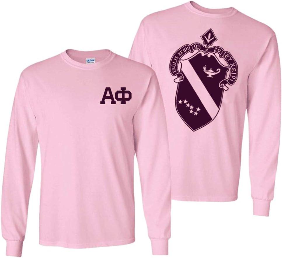 imageAlpha Phi World Famous Crest Long Sleeve TShirtPink