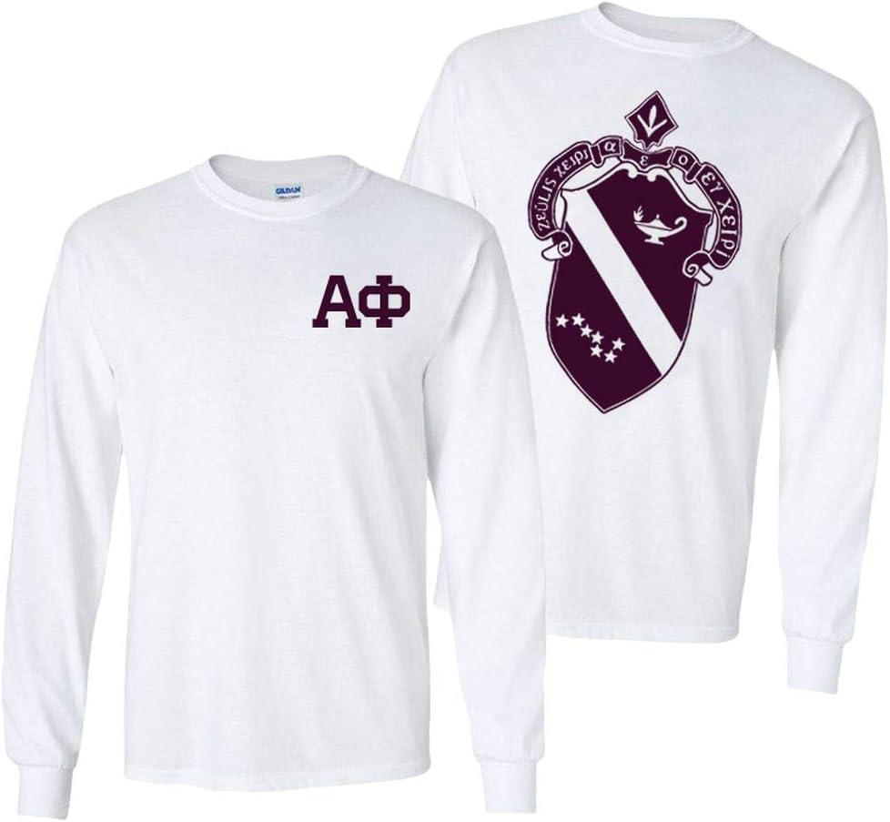 imageAlpha Phi World Famous Crest Long Sleeve TShirtWhite