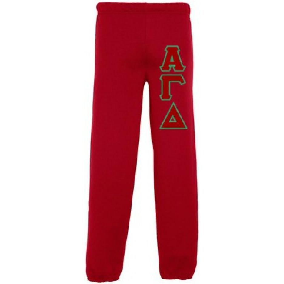 imageAlpha Gamma Delta Lettered SweatpantsRed