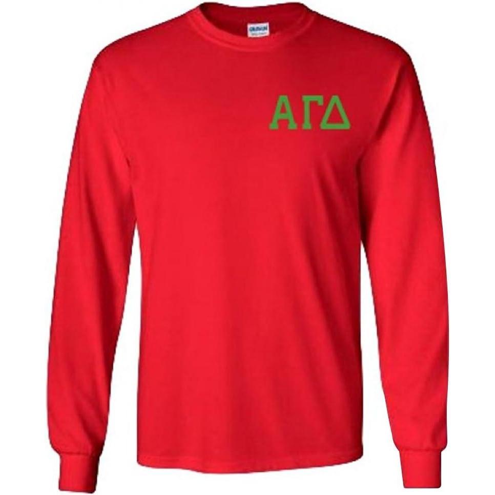 imageAlpha Gamma Delta World Famous Crest Long Sleeve TShirtRed