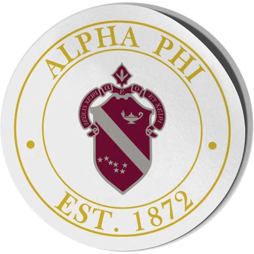 imageAlpha Phi Circle Crest Shield Decal